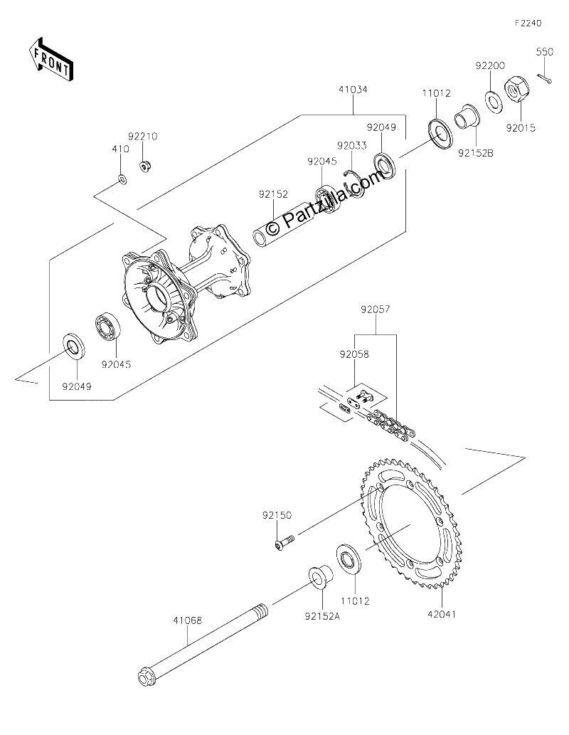 Diagrama de REAR HUB