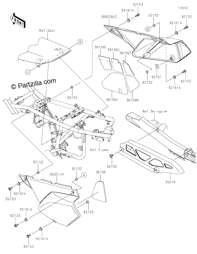 Diagrama de SIDE COVERS CHAIN COVER