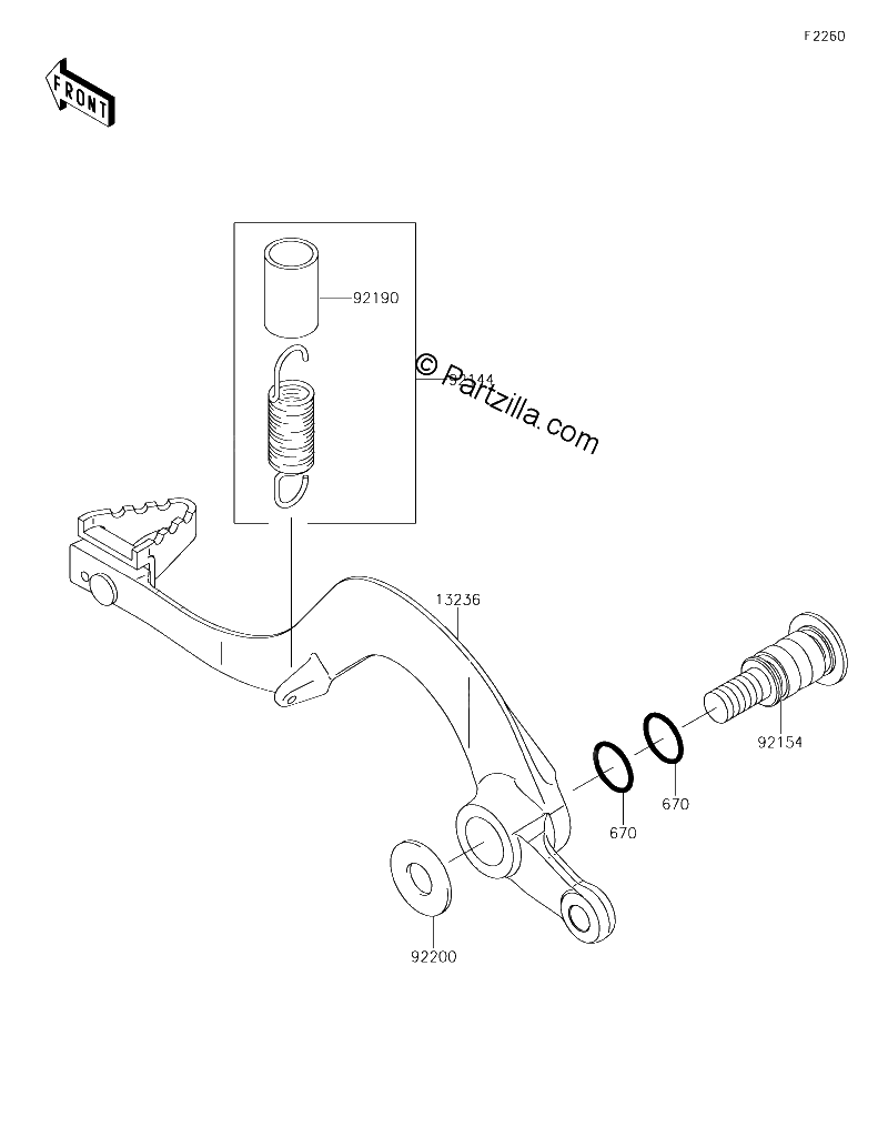 Diagrama de BRAKE PEDAL
