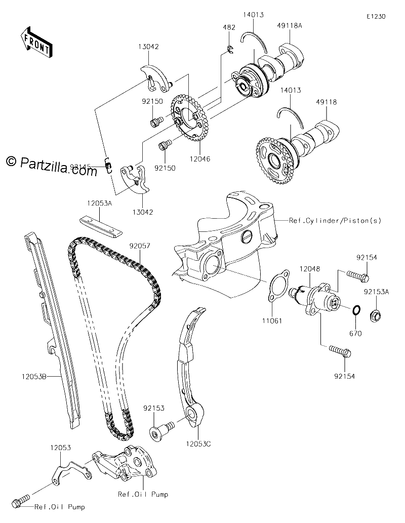 Diagrama de CAMSHAFT S TENSIONER