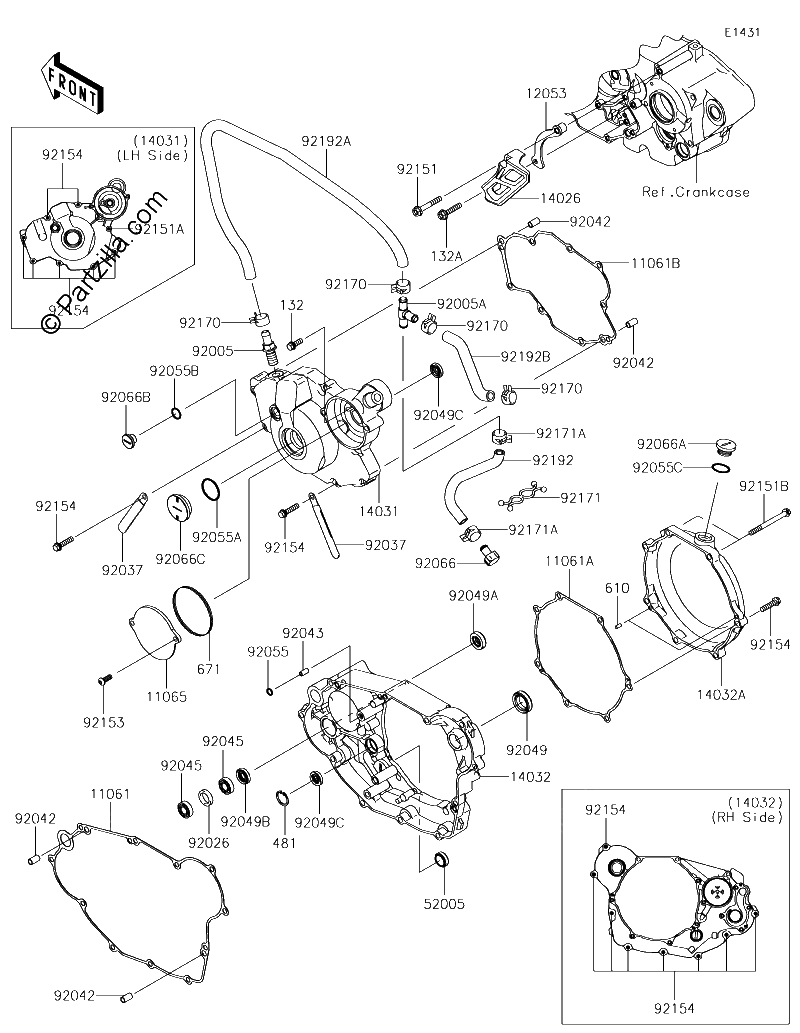 Diagrama de ENGINE COVER S