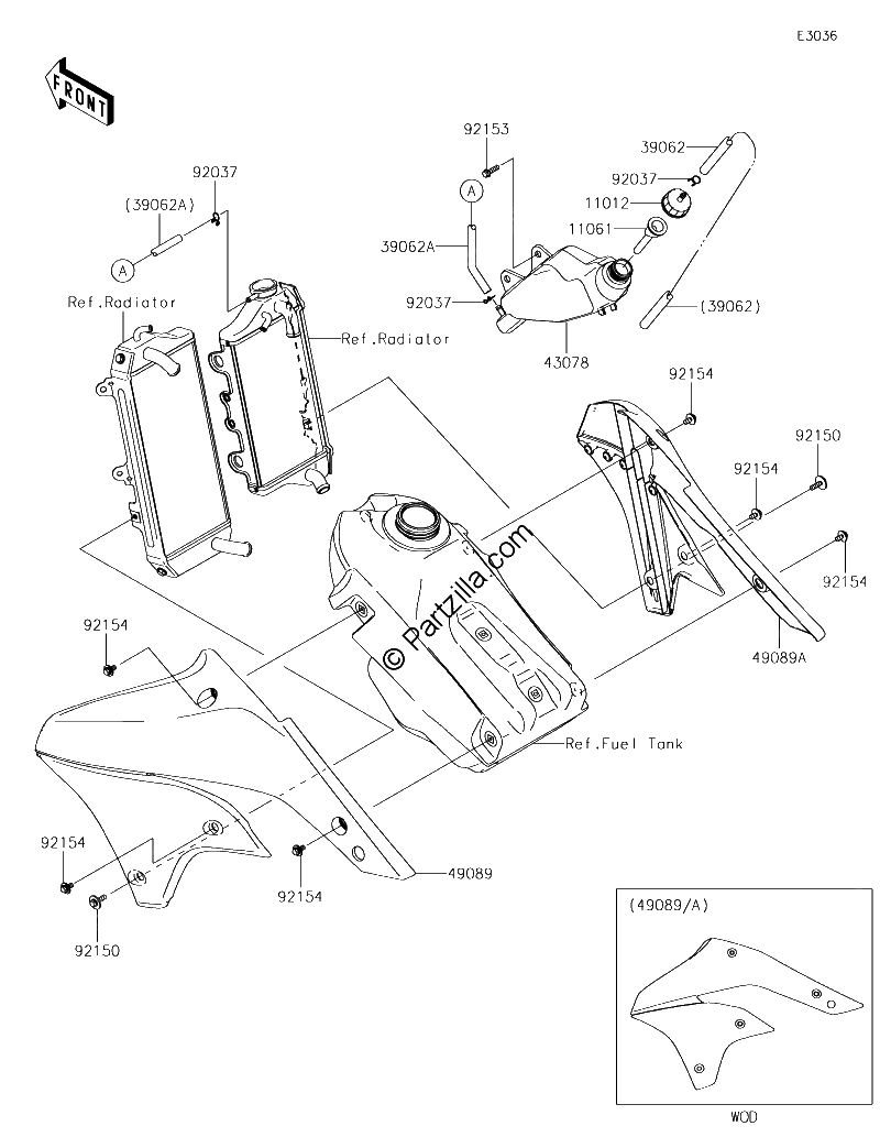 Diagrama de ENGINE SHROUDS