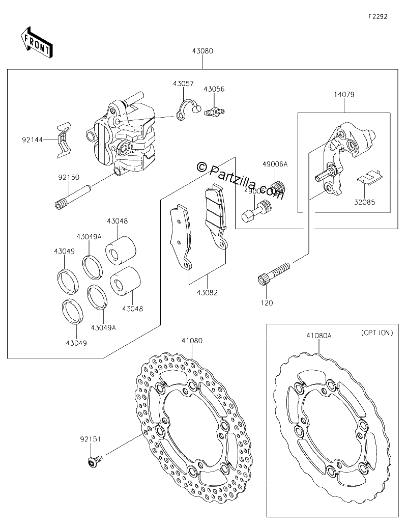 Diagrama de FRONT BRAKE