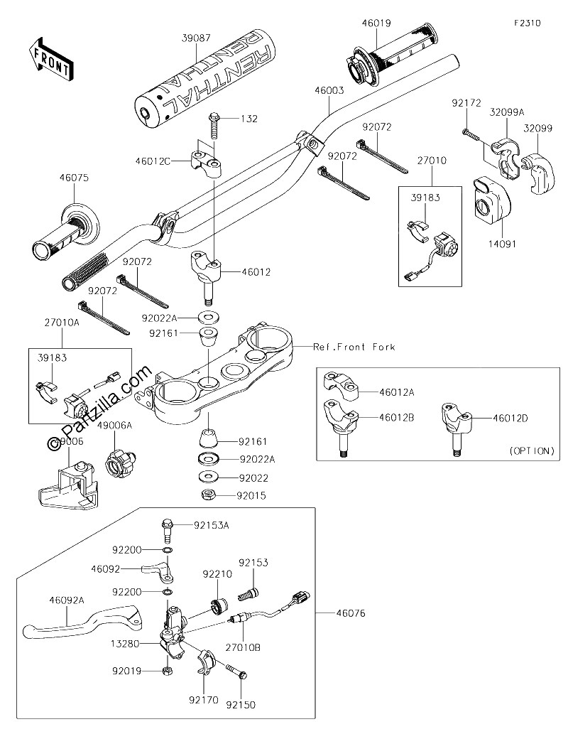 Diagrama de HANDLEBAR