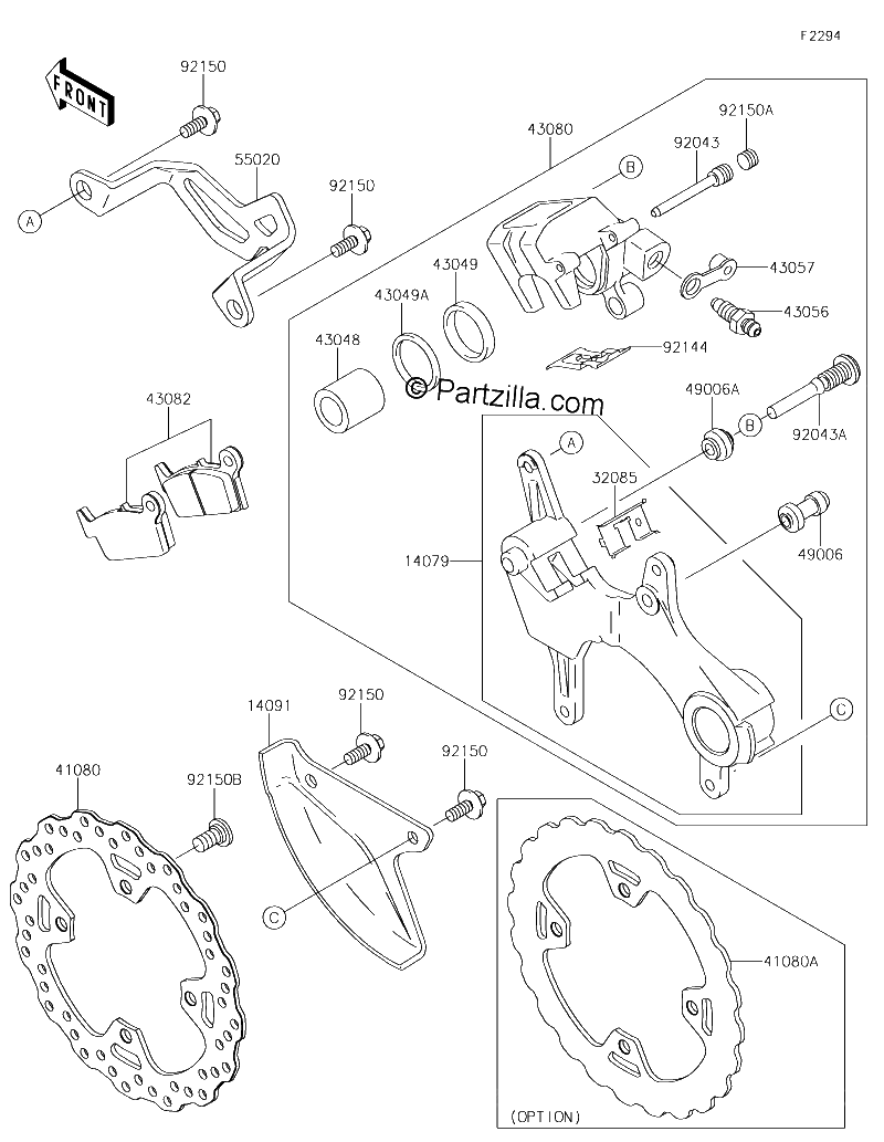 Diagrama de REAR BRAKE