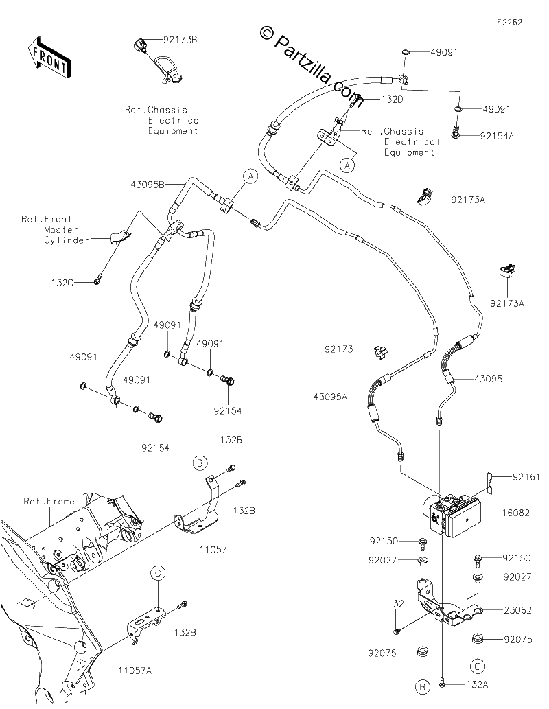 Diagrama de BRAKE PIPING