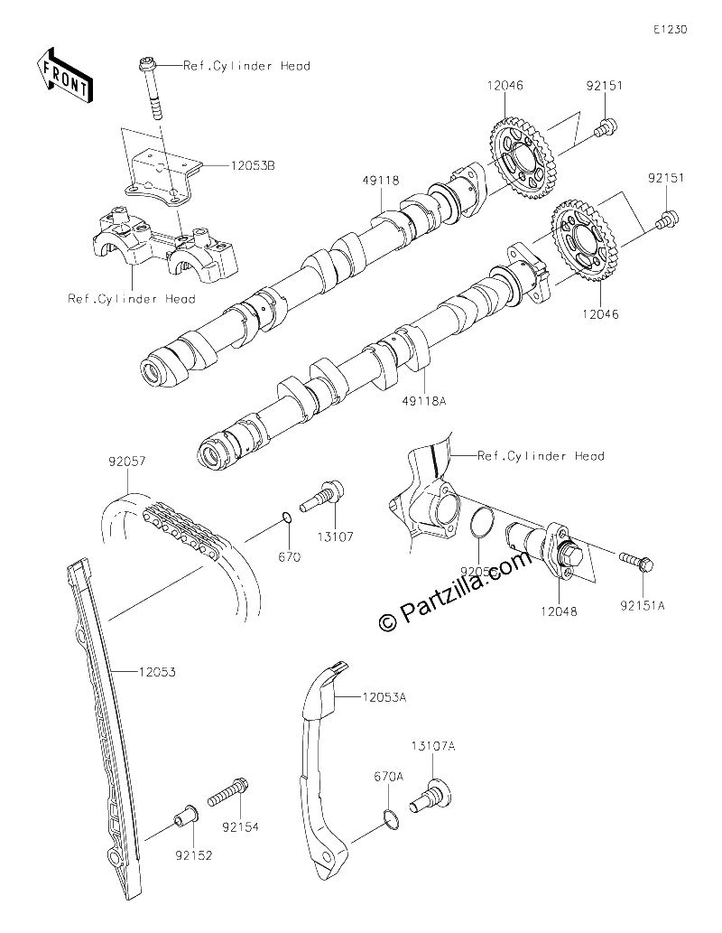 Diagrama de CAMSHAFT S TENSIONER