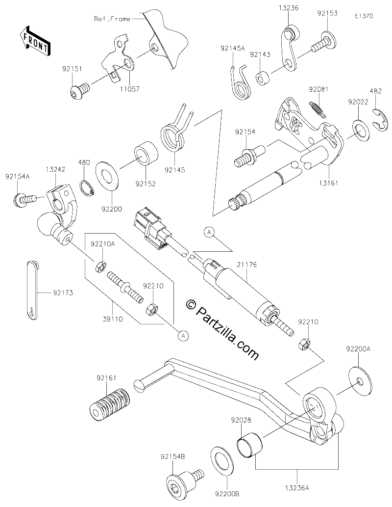 Diagrama de GEAR CHANGE MECHANISM
