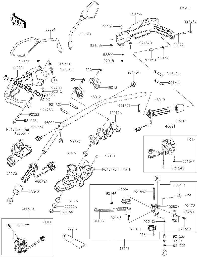 Diagrama de HANDLEBAR