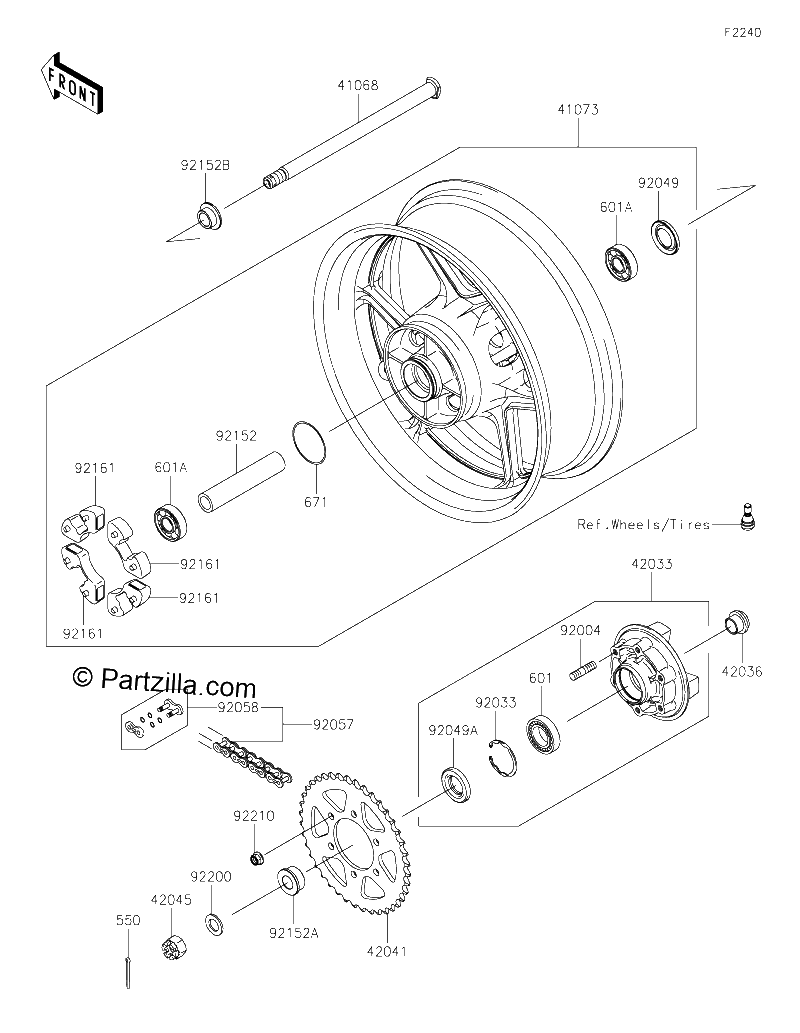 Diagrama de REAR HUB