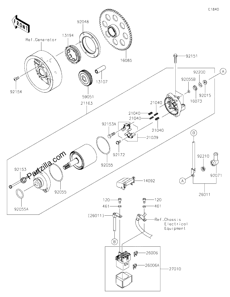 Diagrama de STARTER MOTOR