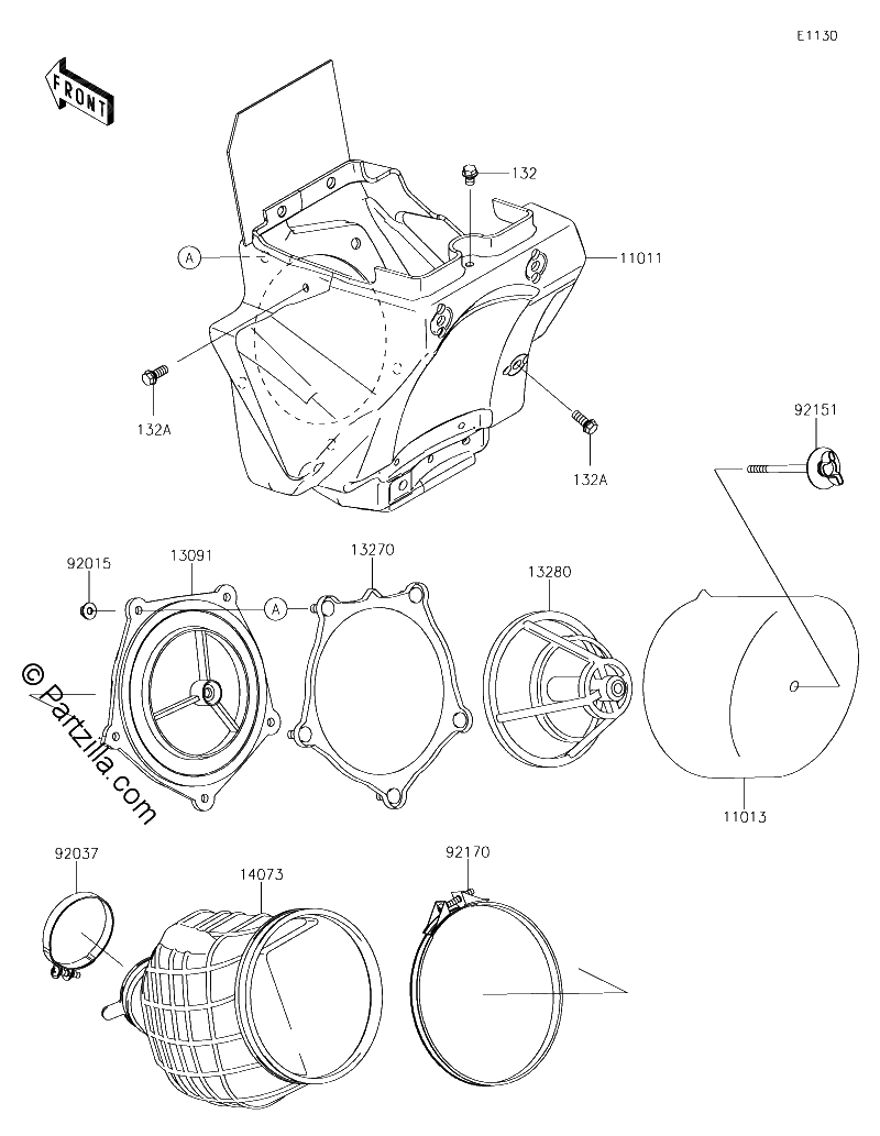 Diagrama de AIR CLEANER
