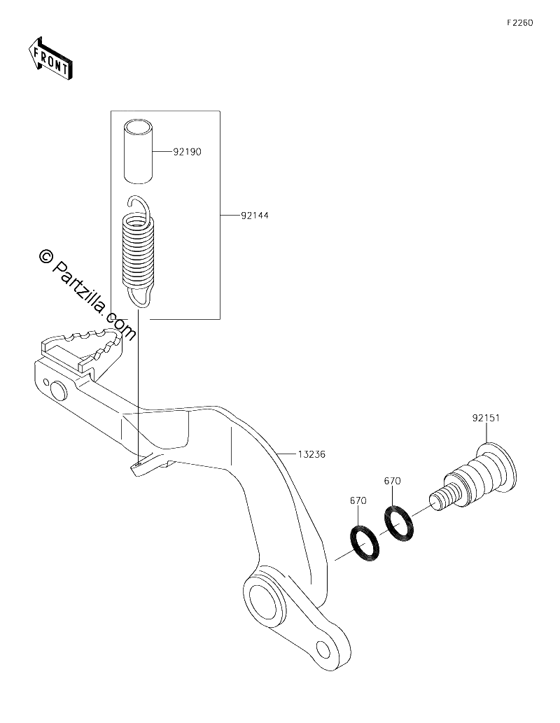 Diagrama de BRAKE PEDAL