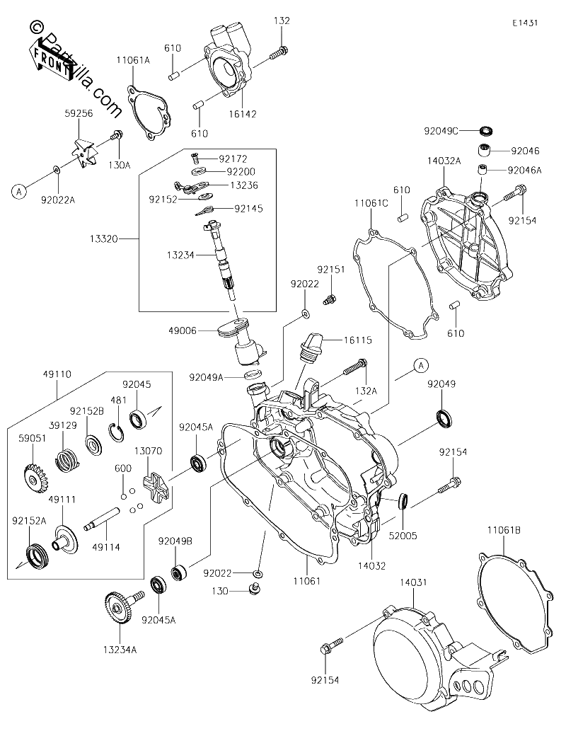 Diagrama de ENGINE COVER S