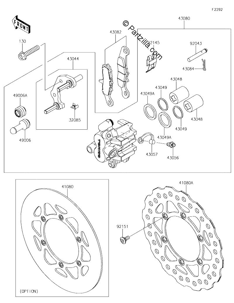 Diagrama de FRONT BRAKE