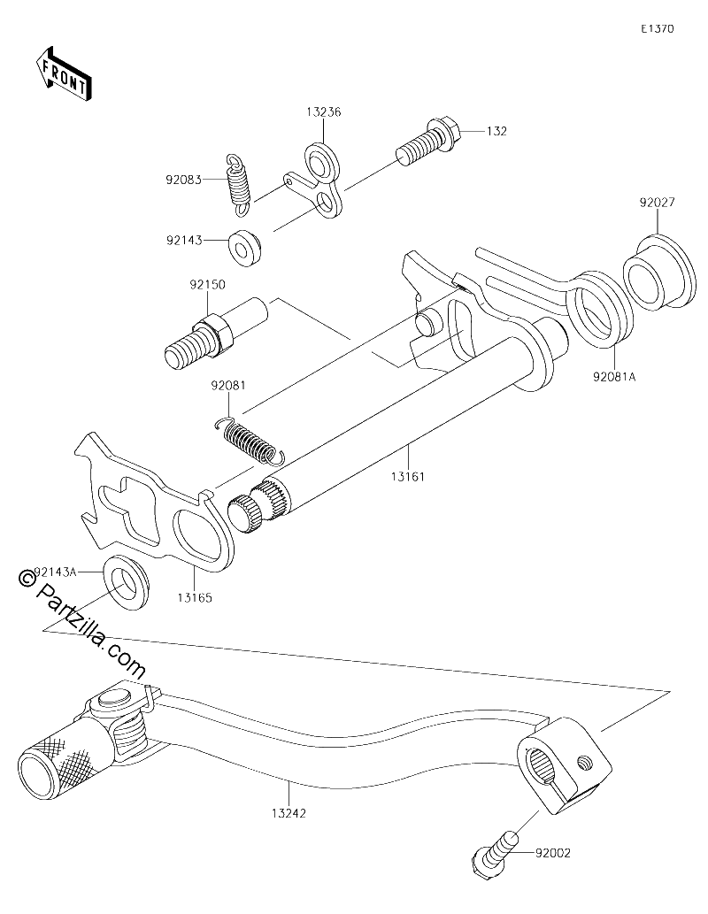 Diagrama de GEAR CHANGE MECHANISM
