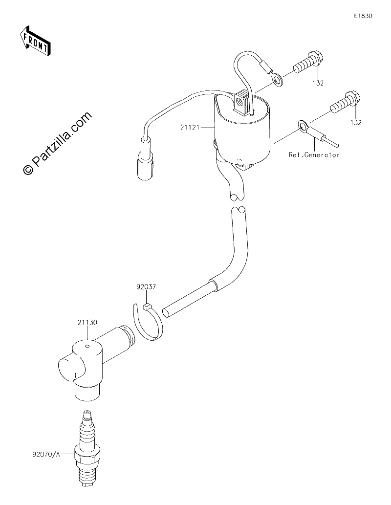 Diagrama de IGNITION SYSTEM