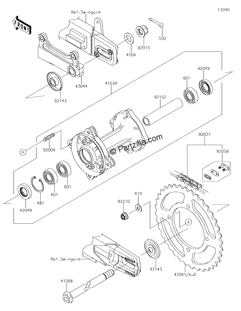 Diagrama de REAR HUB