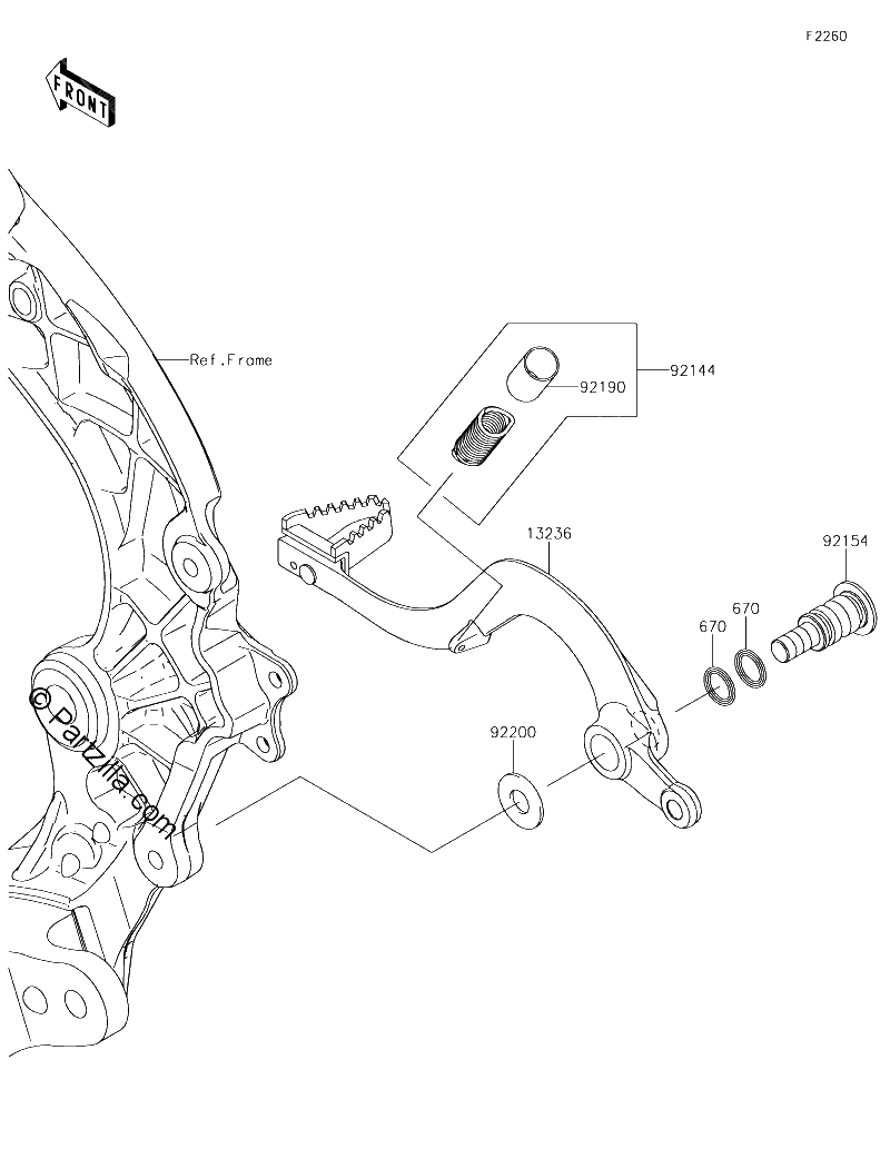Diagrama de BRAKE PEDAL