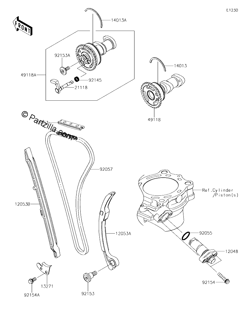 Diagrama de CAMSHAFT S TENSIONER