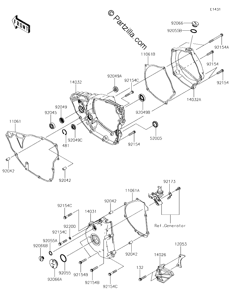 Diagrama de ENGINE COVER S