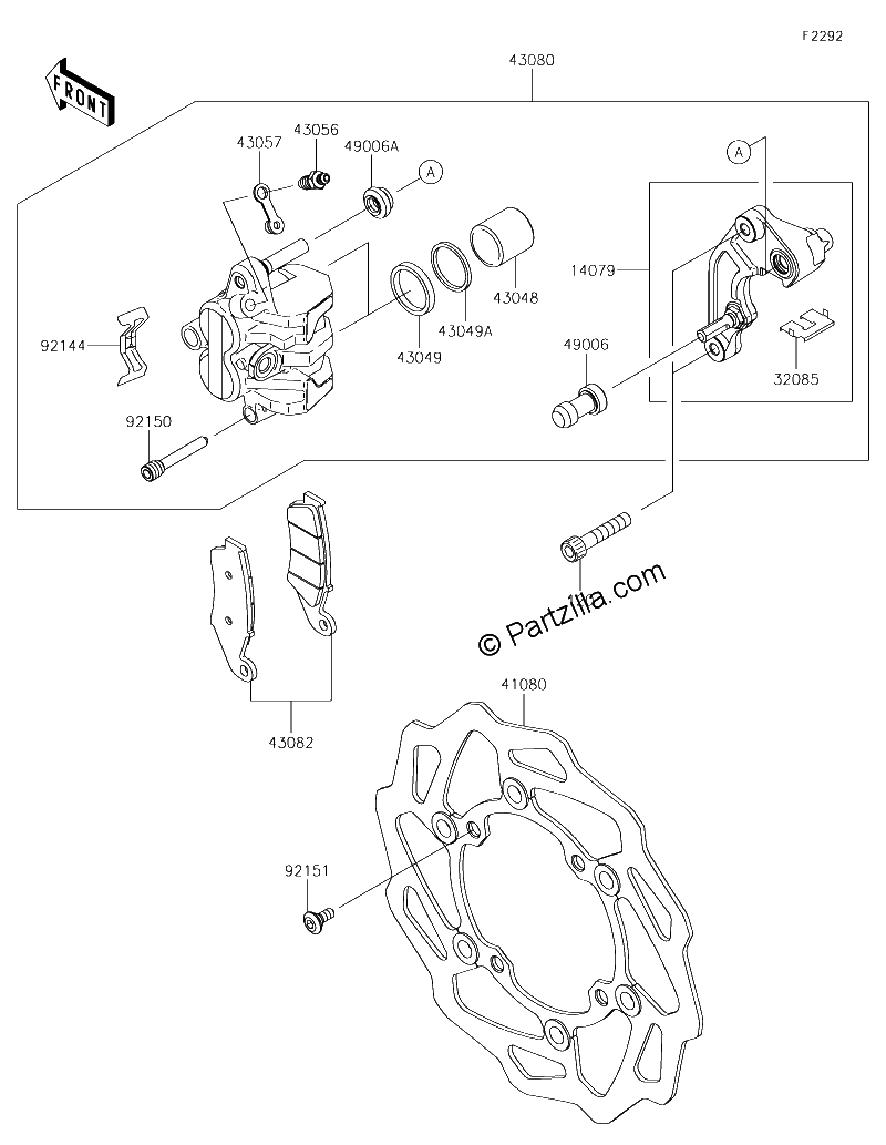 Diagrama de FRONT BRAKE