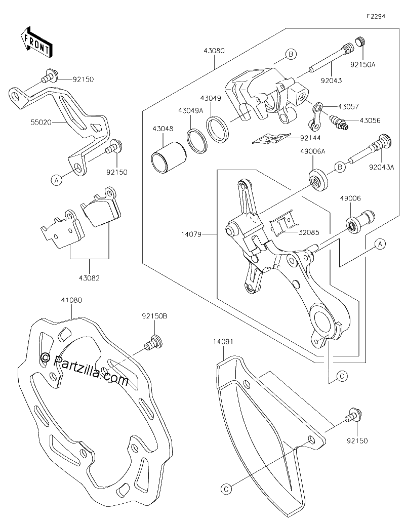 Diagrama de REAR BRAKE