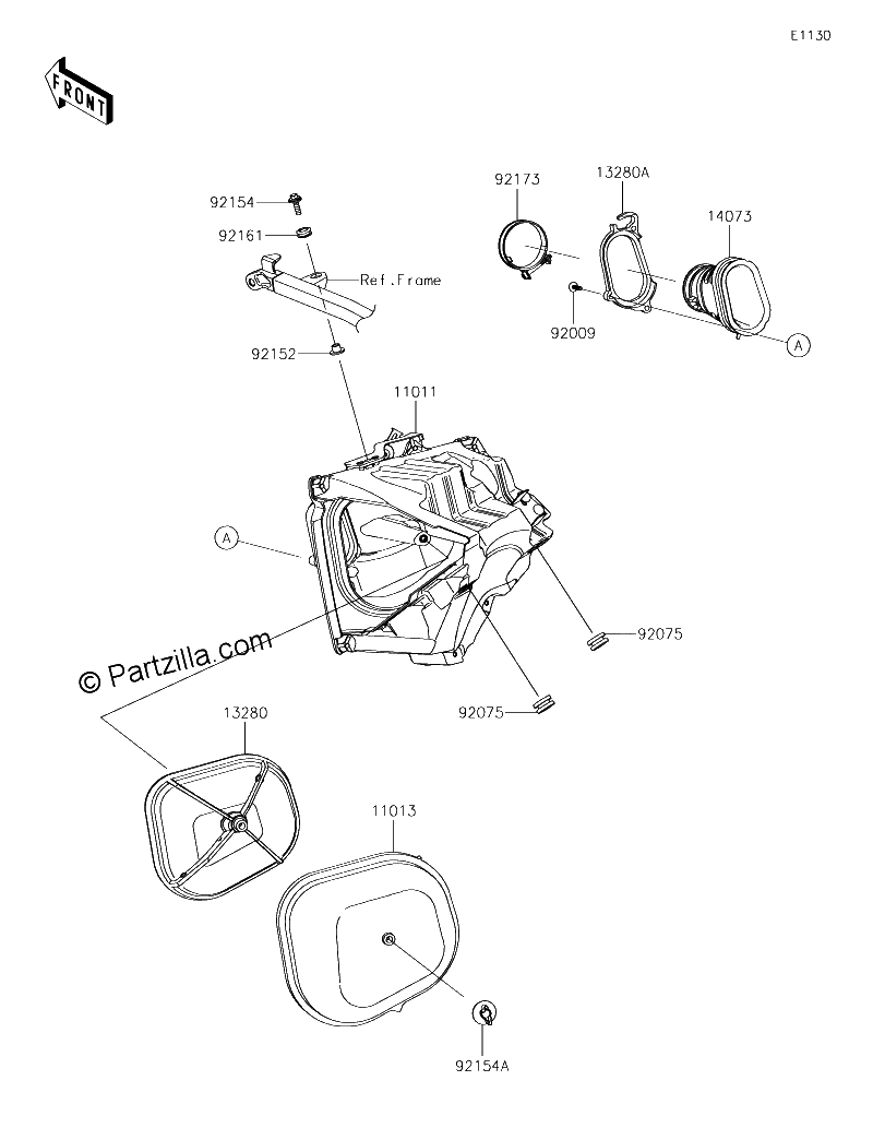 Diagrama de AIR CLEANER
