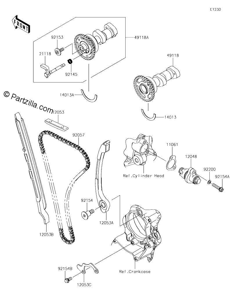 Diagrama de CAMSHAFT S TENSIONER