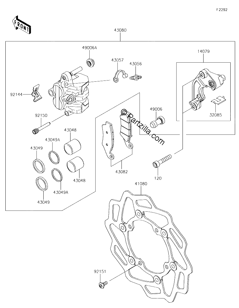 Diagrama de FRONT BRAKE