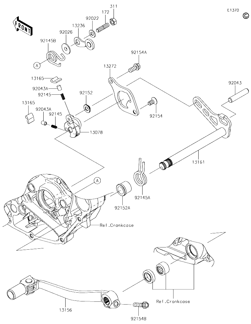 Diagrama de GEAR CHANGE MECHANISM