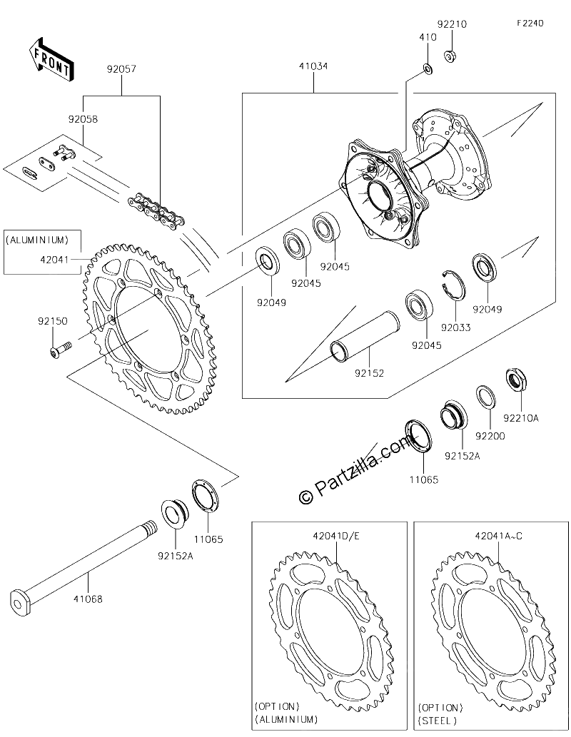Diagrama de REAR HUB