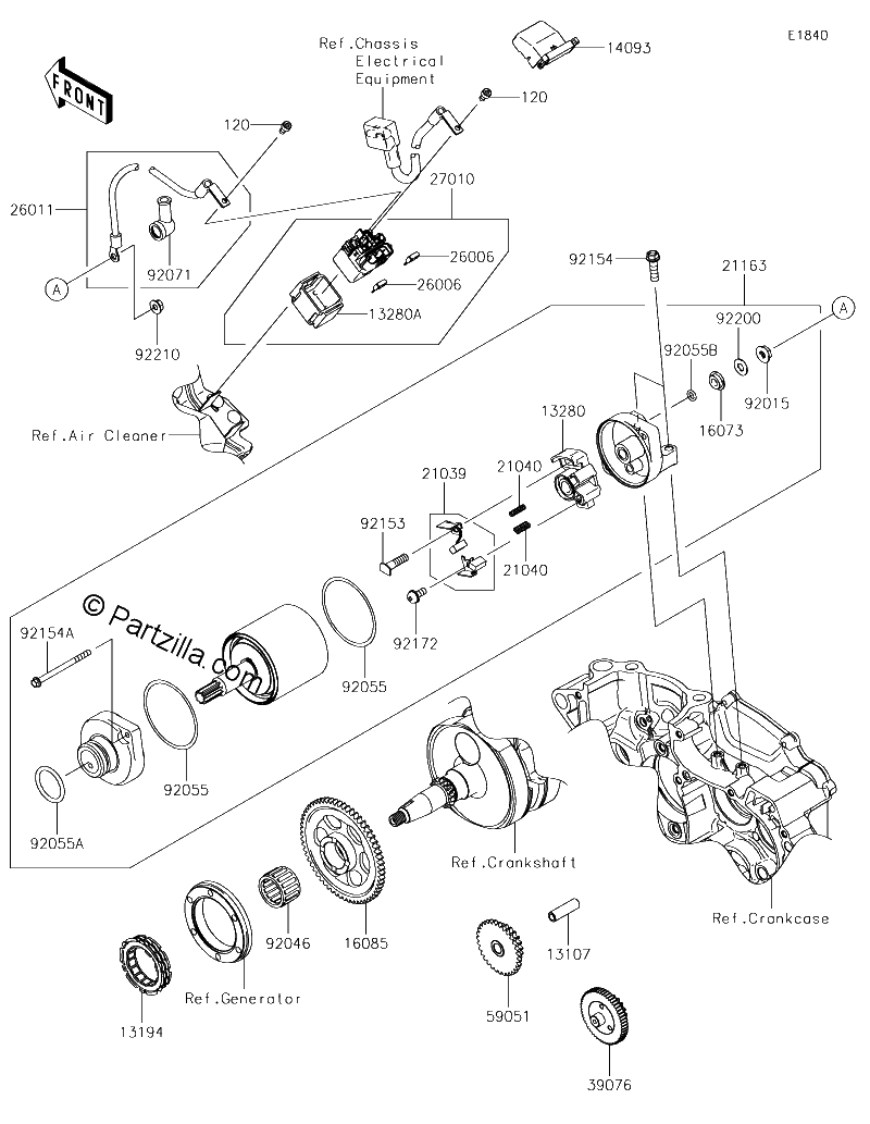 Diagrama de STARTER MOTOR
