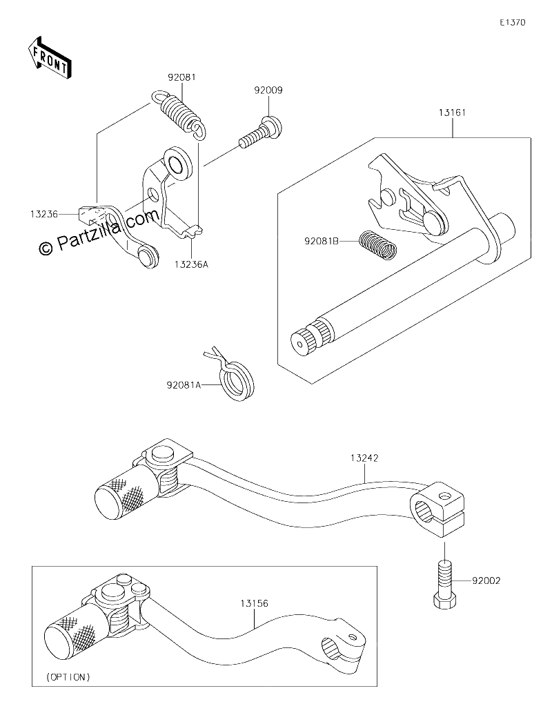 Diagrama de GEAR CHANGE MECHANISM