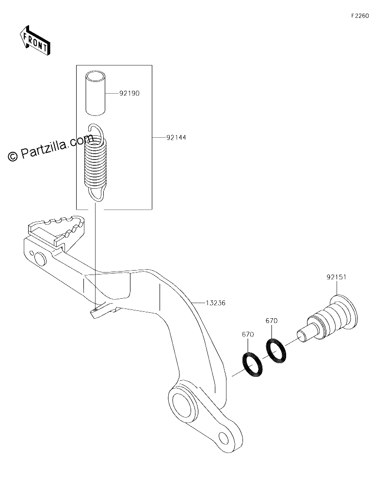 Diagrama de BRAKE PEDAL