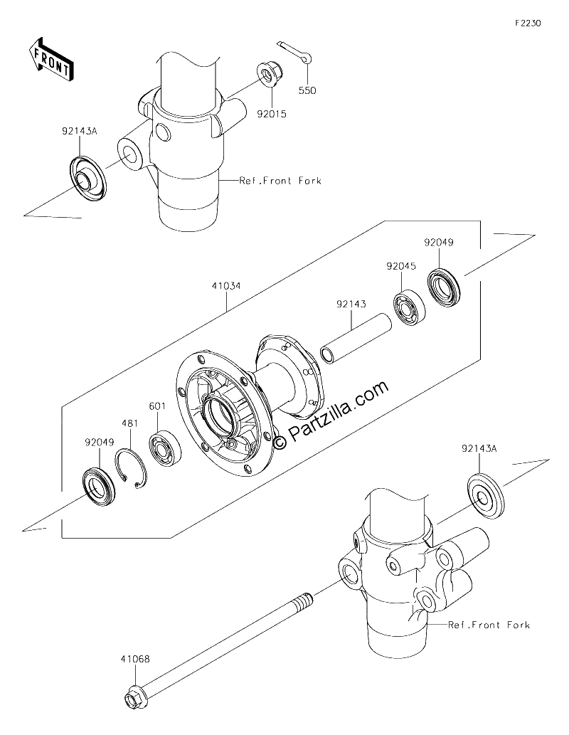 Diagrama de FRONT HUB