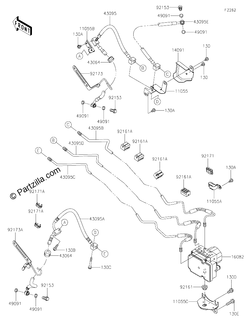 Diagrama de BRAKE PIPING