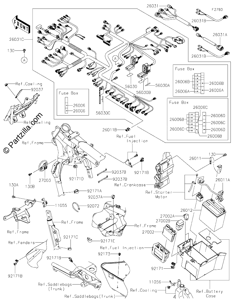 Diagrama de CHASSIS ELECTRICAL EQUIPMENT