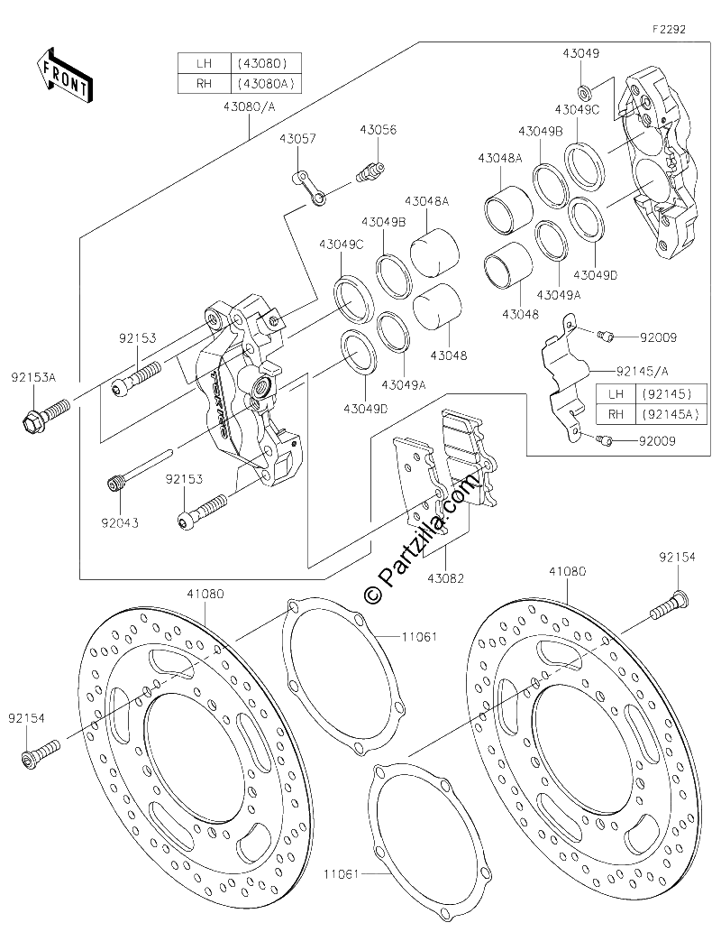 Diagrama de FRONT BRAKE