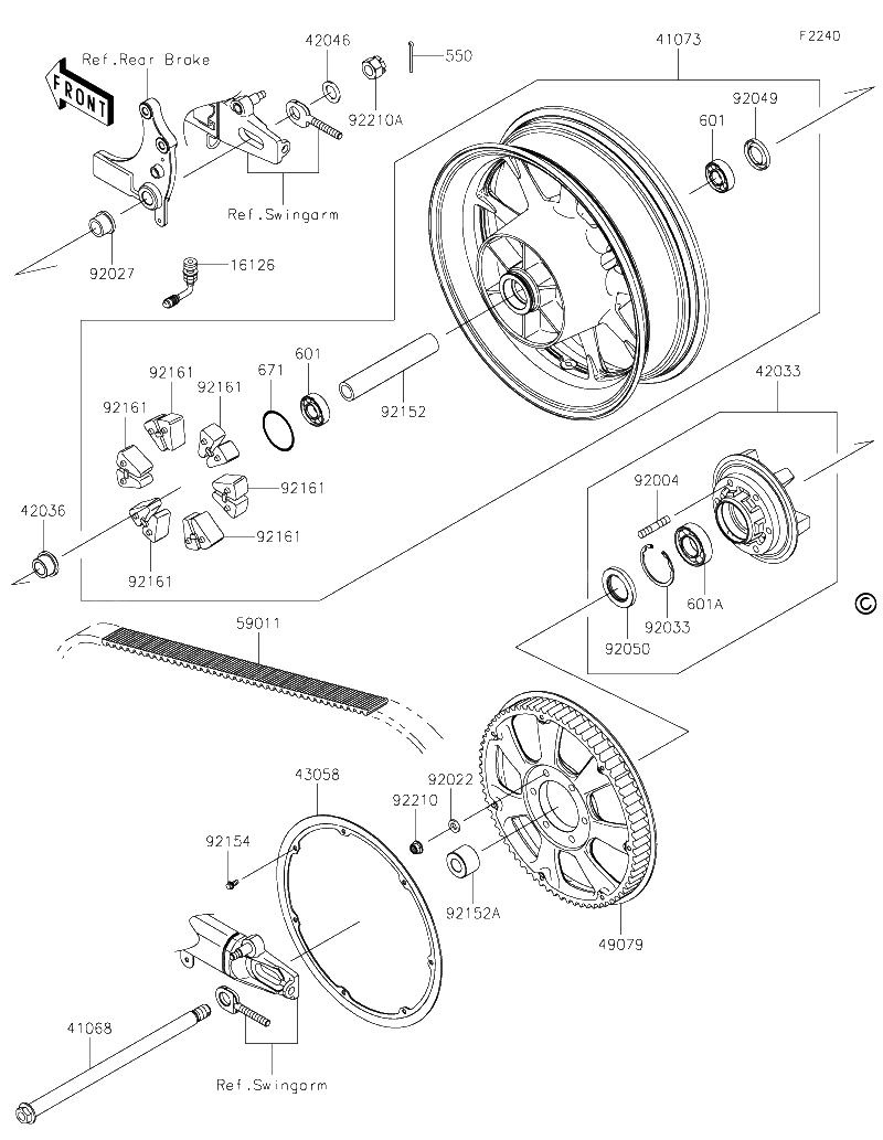 Diagrama de REAR WHEEL CHAIN