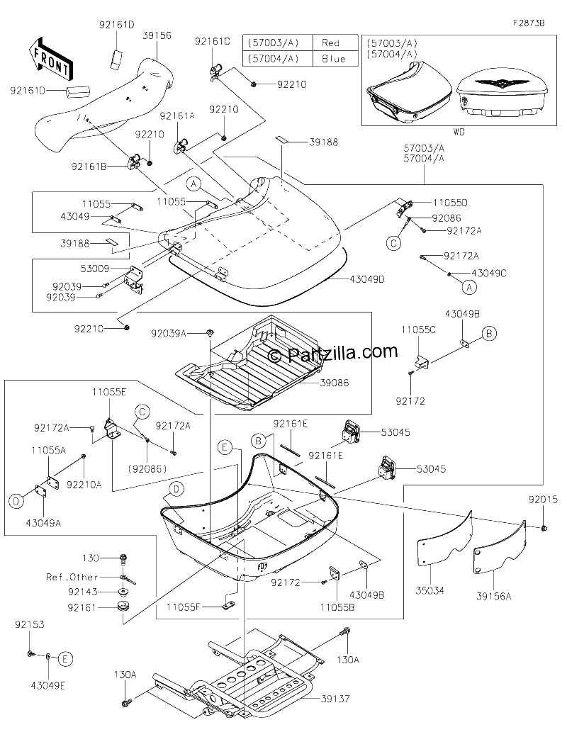 Diagrama de SADDLEBAGS TRUNK