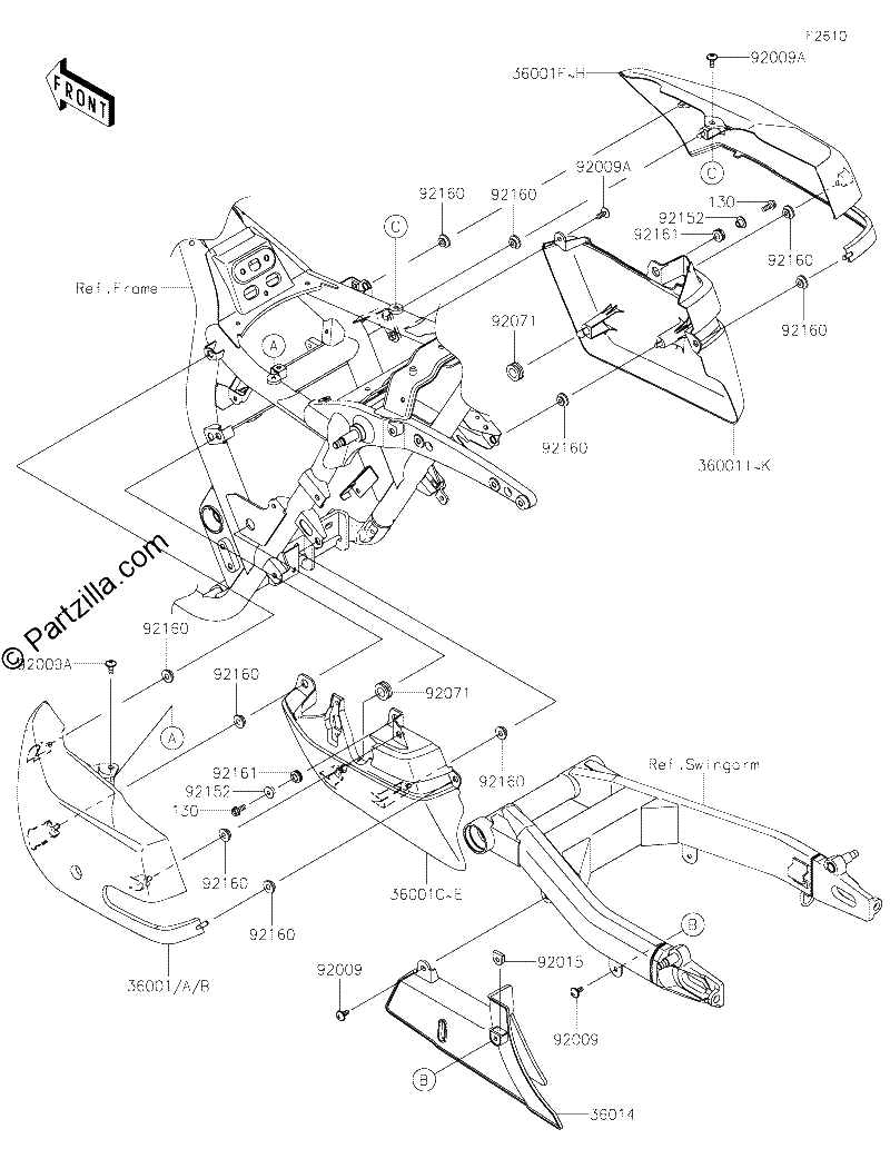 Diagrama de SIDE COVERS CHAIN COVER