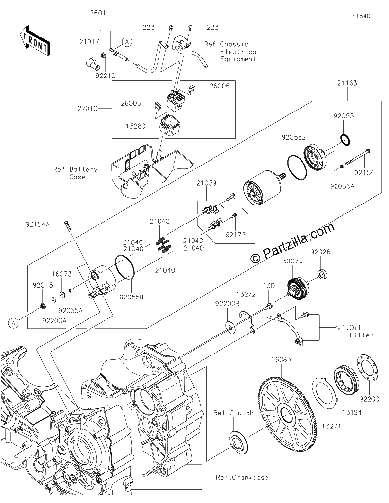 Diagrama de STARTER MOTOR