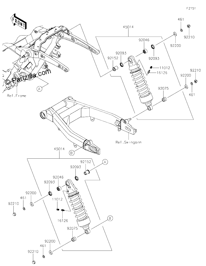 Diagrama de SUSPENSION SHOCK ABSORBER