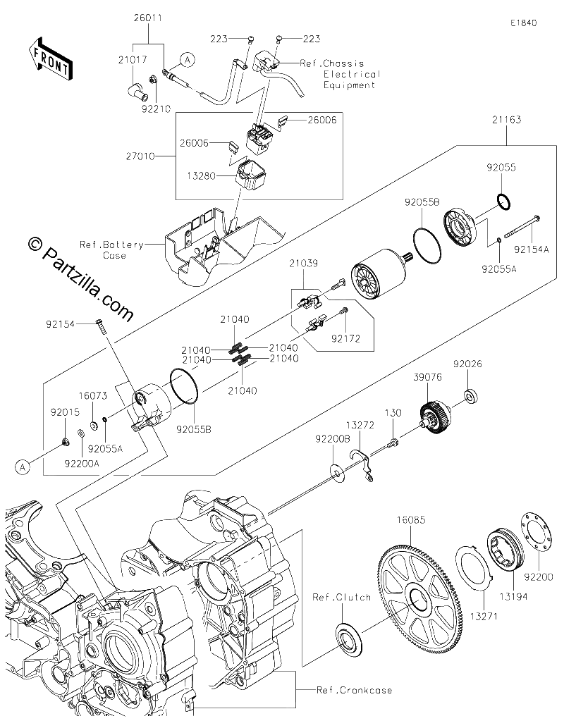 Diagrama de STARTER MOTOR