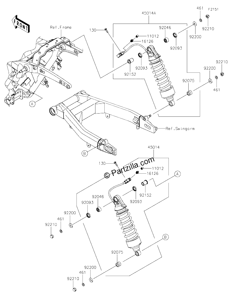 Diagrama de SUSPENSION SHOCK ABSORBER