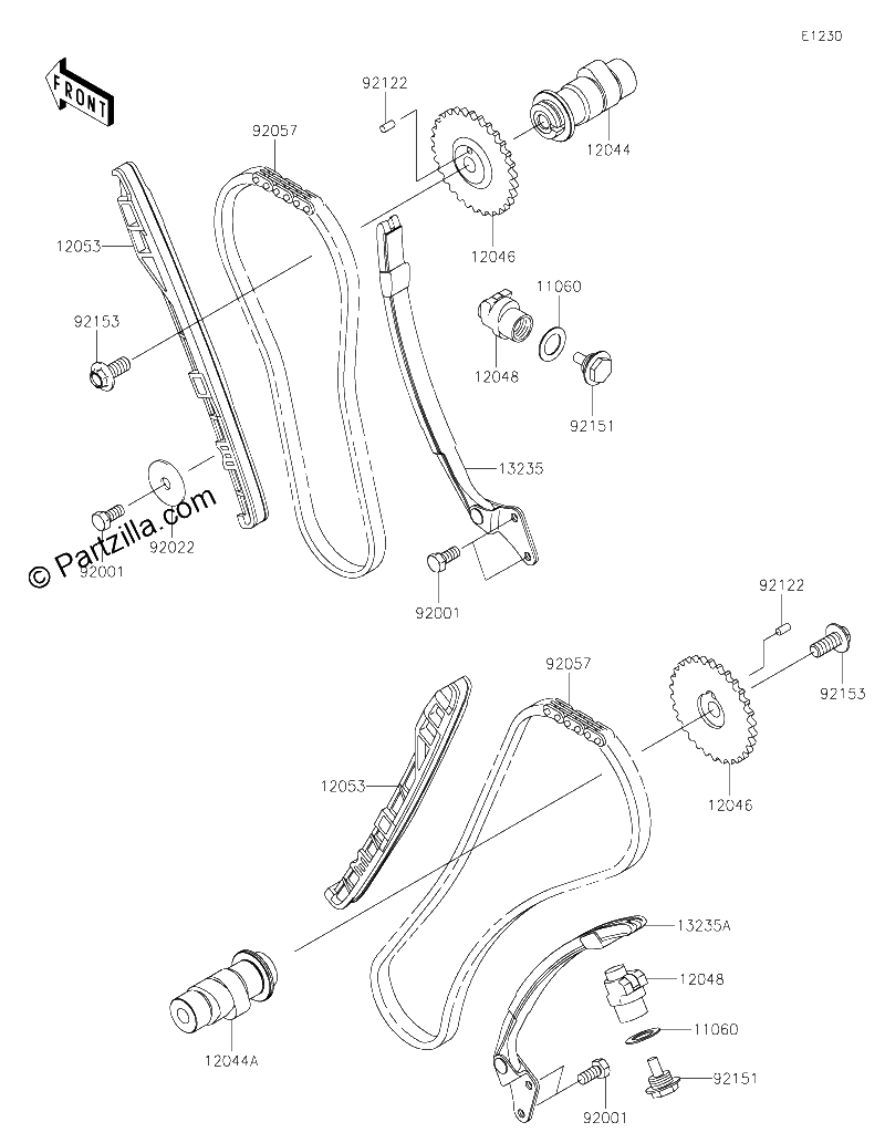 Diagrama de CAMSHAFT S TENSIONER