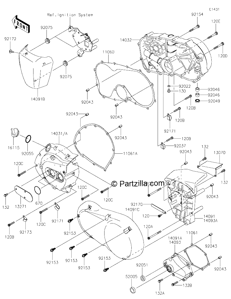 Diagrama de ENGINE COVER S
