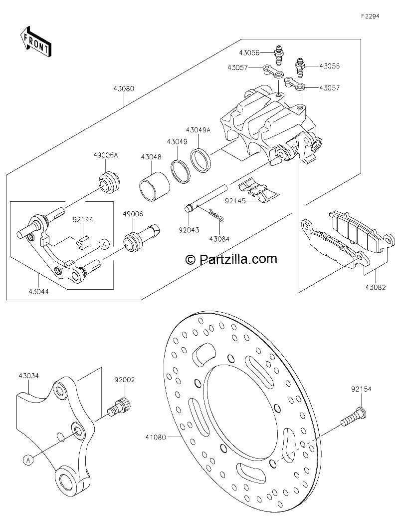 Diagrama de REAR BRAKE