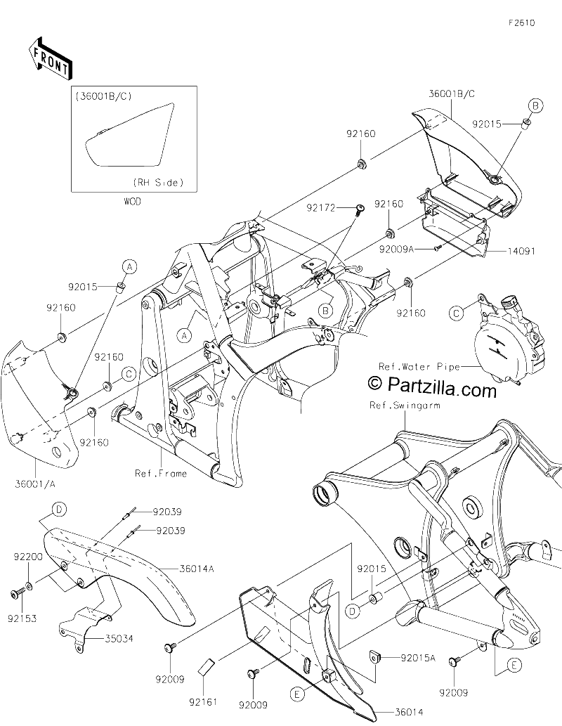 Diagrama de SIDE COVERS CHAIN COVER